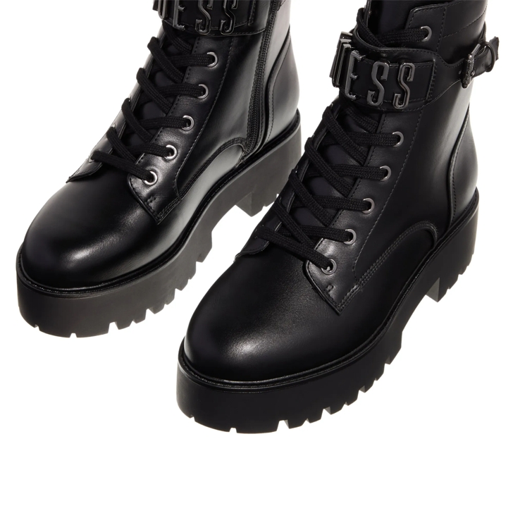 Guess Vaires Black Lace up Boots