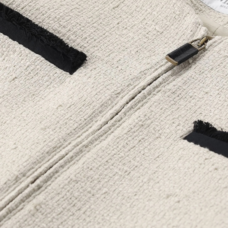 Max Mara Overgangsjas Jacke Pagaia aus Baumwollmix weiß(Image 3)