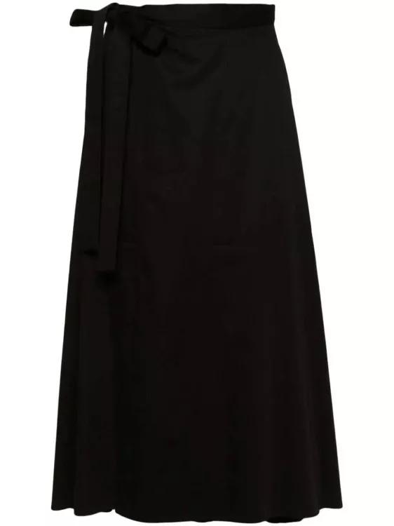 Joseph - Alix Black Cotton Skirt - Größe 38 - black