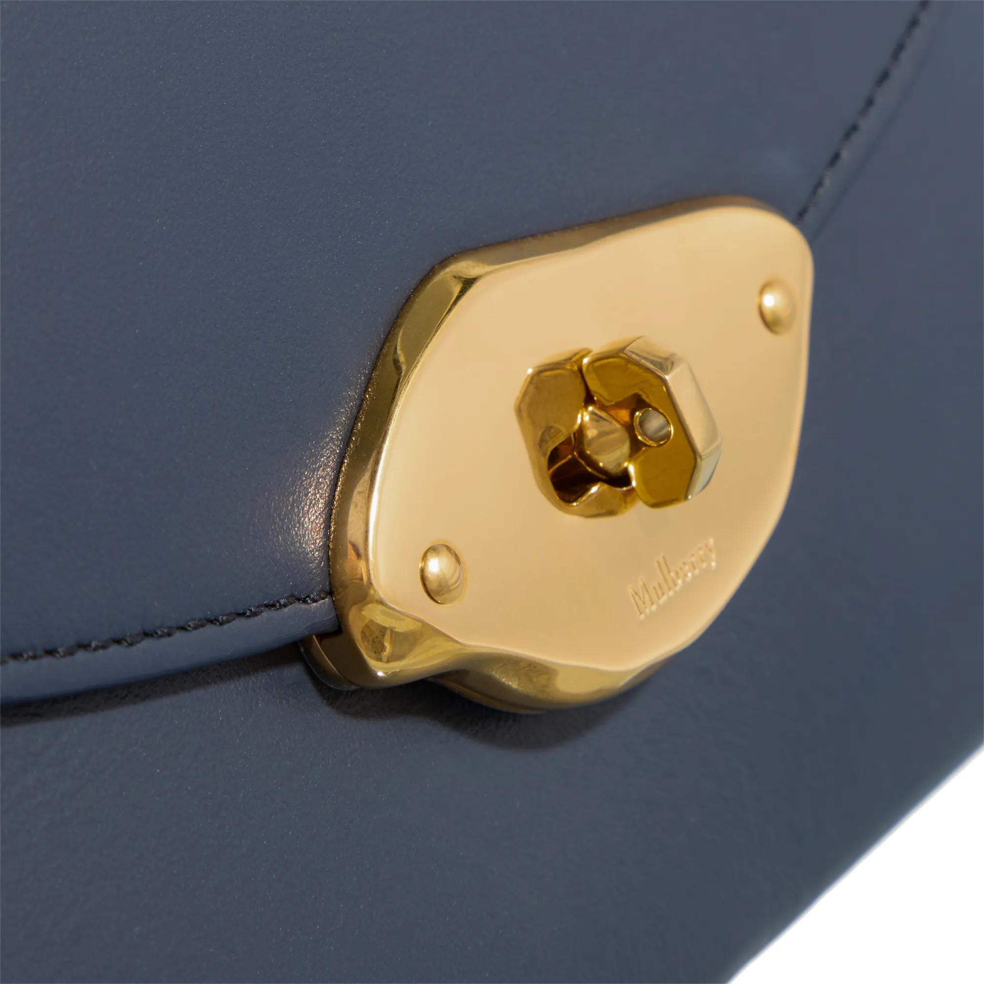 Mulberry Shoppers & Totes Lana Top Handle High Gloss Leather in blauw