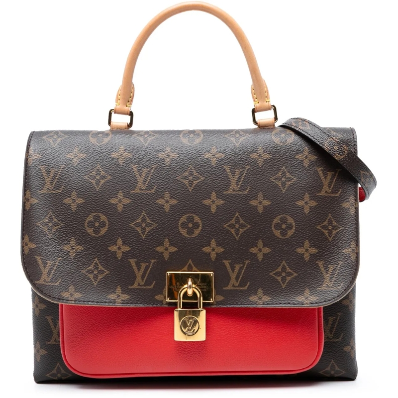 Louis Vuitton Schultertasche Monogram Marignan braun