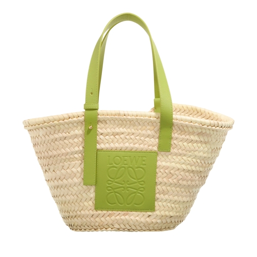 Loewe Shopper Large Basket Bag Natural / Meadow Green