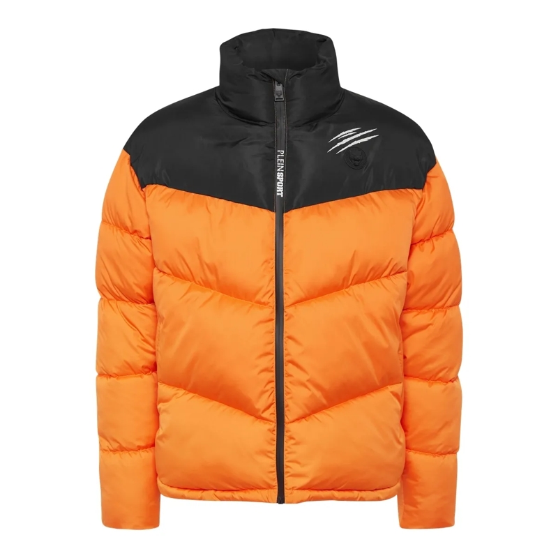 Plein Sport Lederjacke Jacke orange