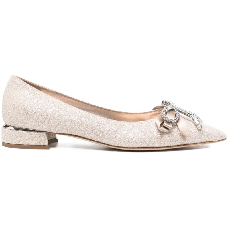 Jimmy Choo Ballerinas Flat Shoes Golden gold