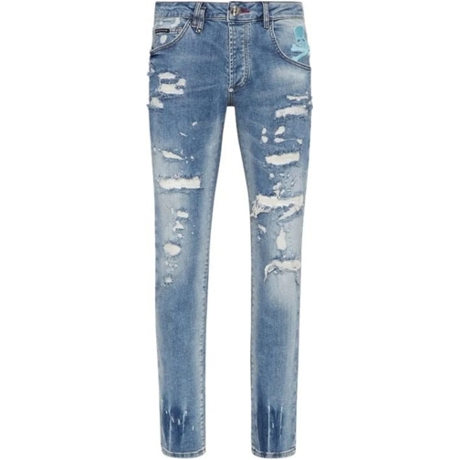 Philipp Plein Slim Fit Jeans Jeans Blue blau