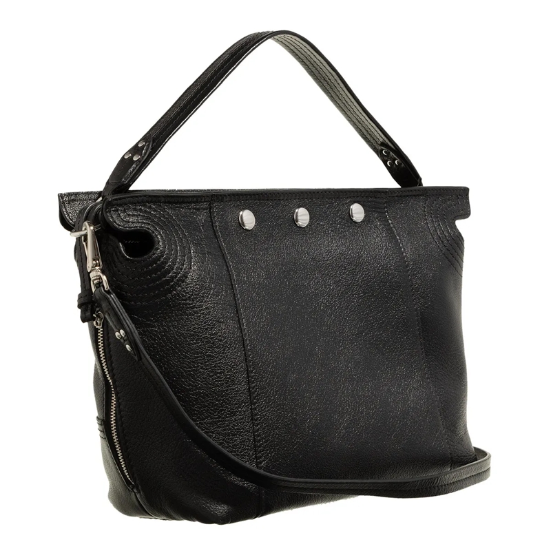 Jerome Dreyfuss Hobo Bag Lucky Hobo Buffalo Noir Silver(Image 4)