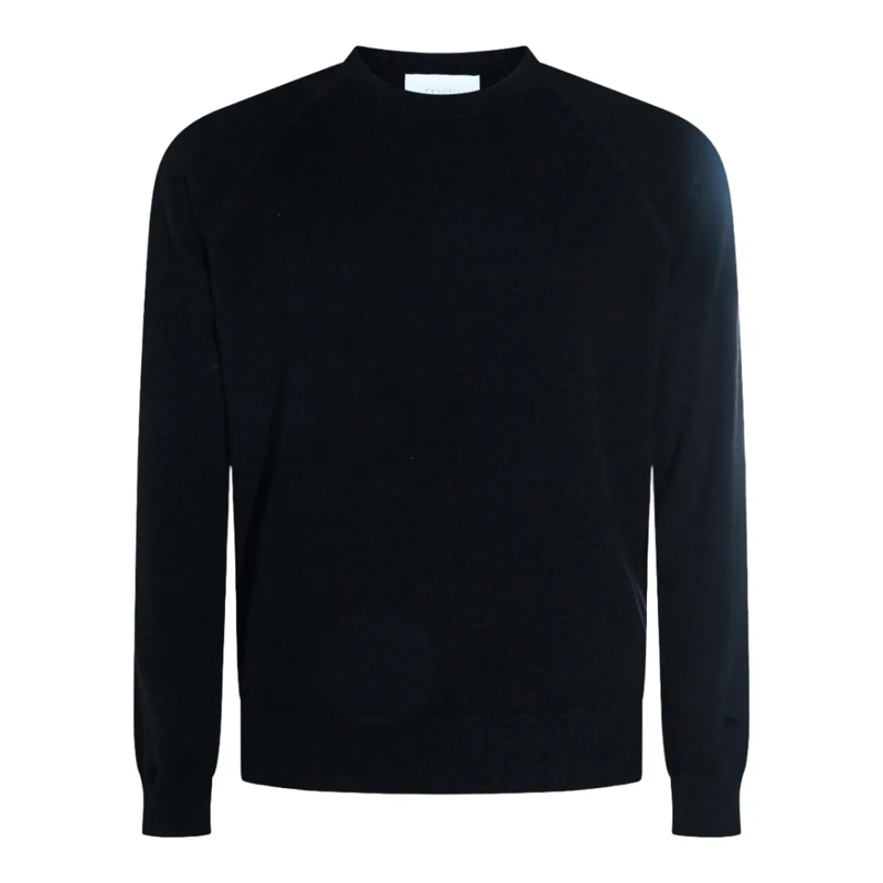 Malo Trui Long-Sleeve Crew Neck Sweater Black