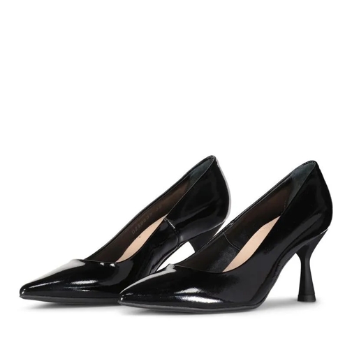 Agl Escarpin Pumps Isolde aus glänzendem Leder Schwarz