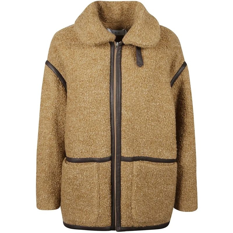 Iro Veste de transition Fanelle Jacket Brown braun