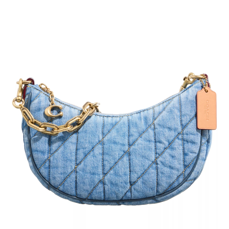 Coach Crossbody Bag Quilted Denim Mira Shoulder Bag Indigo