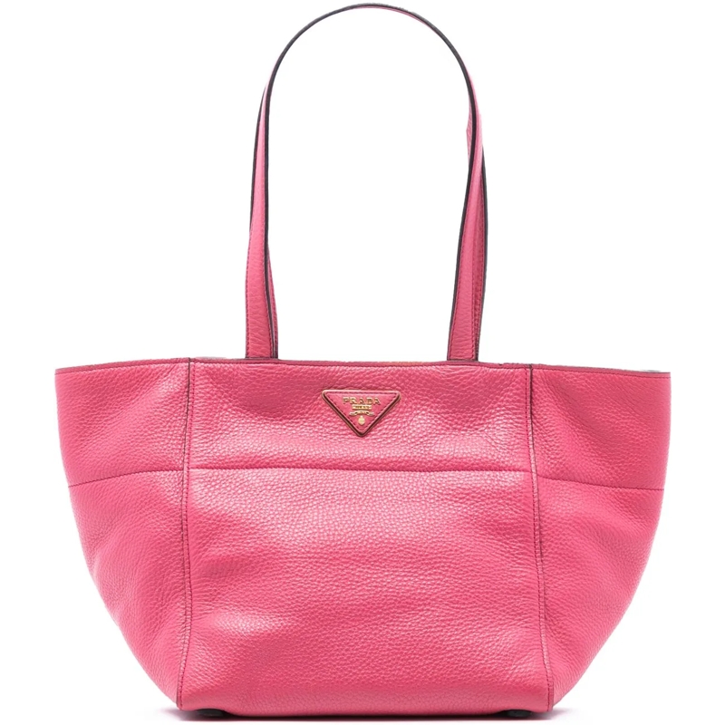 Prada Shopper Vitello Daino Tote rose