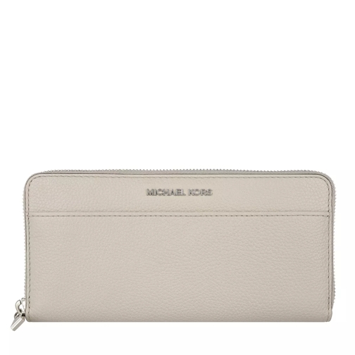 MICHAEL Michael Kors Mercer Pocket Zip Continental Wallet Leather Cement Portefeuille continental