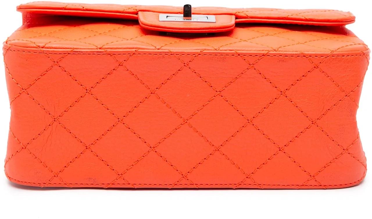 Thumbnail - Chanel Hobo Bags - Mini Reissue 2.55 Quilted Goatskin Flap - Gr. unisize - in Orange - für Damen