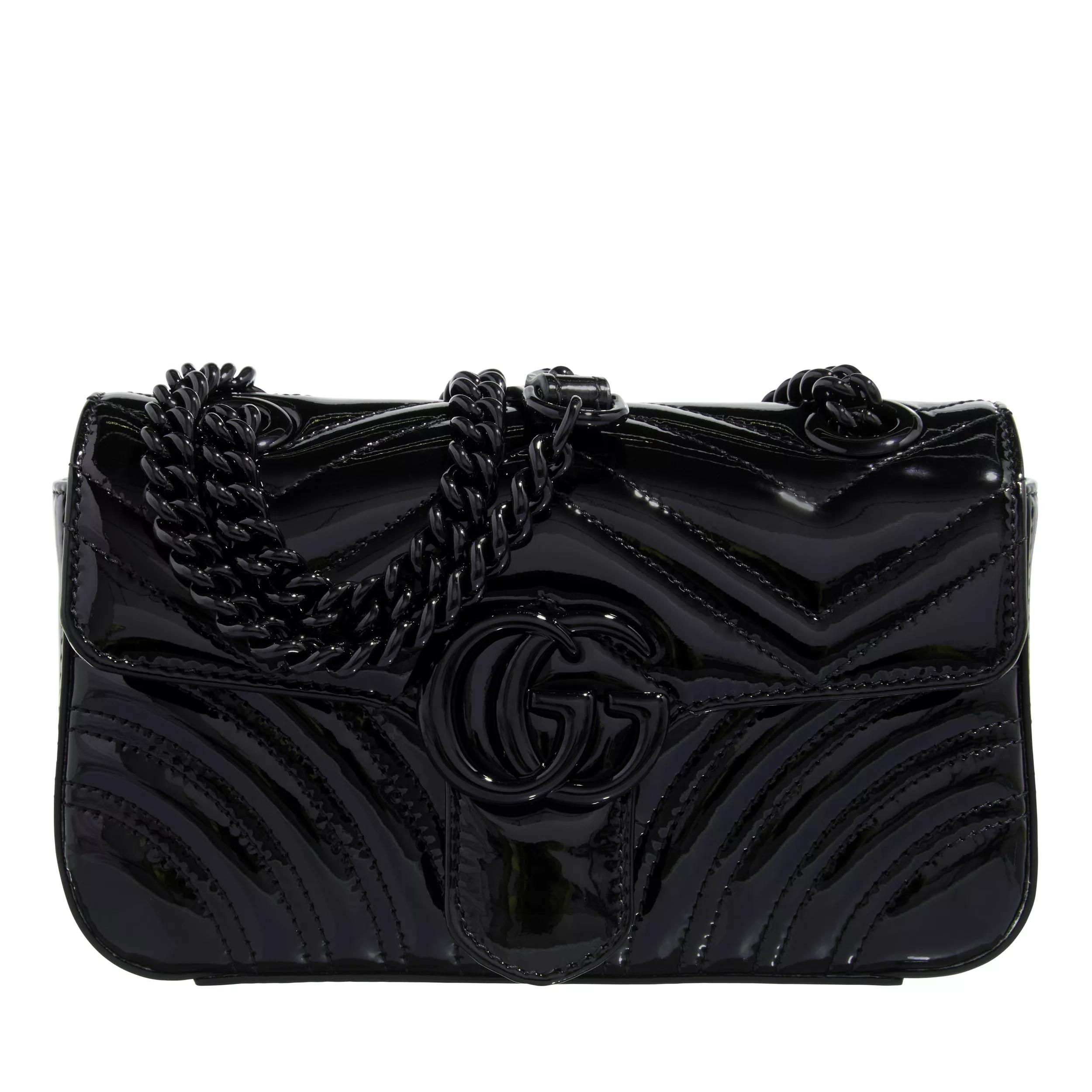 Gucci Marmont Textured-leather Coin Purse - Black