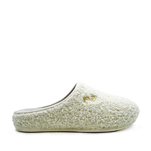 thies Pantoffel thies 1856 ® Rec Teddy Slipper off white (W/X) mehrfarbig