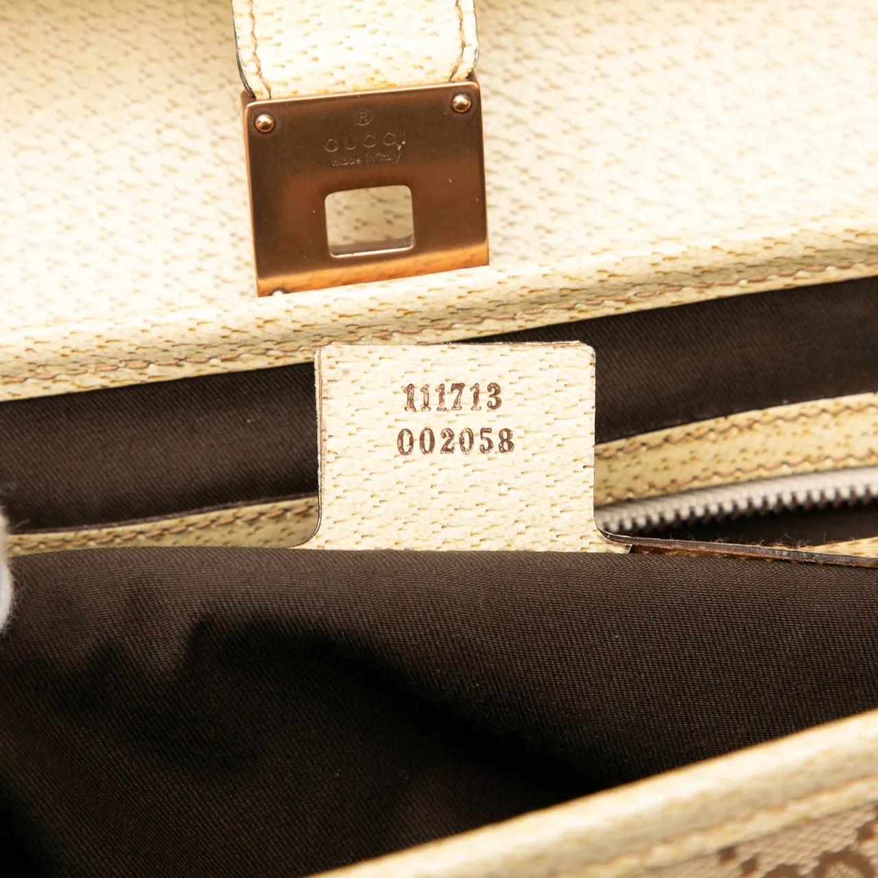 Thumbnail - Gucci Hobo Bags - GG Canvas Bamboo Bullet Shoulder Bag - Gr. unisize - in Braun - für Damen