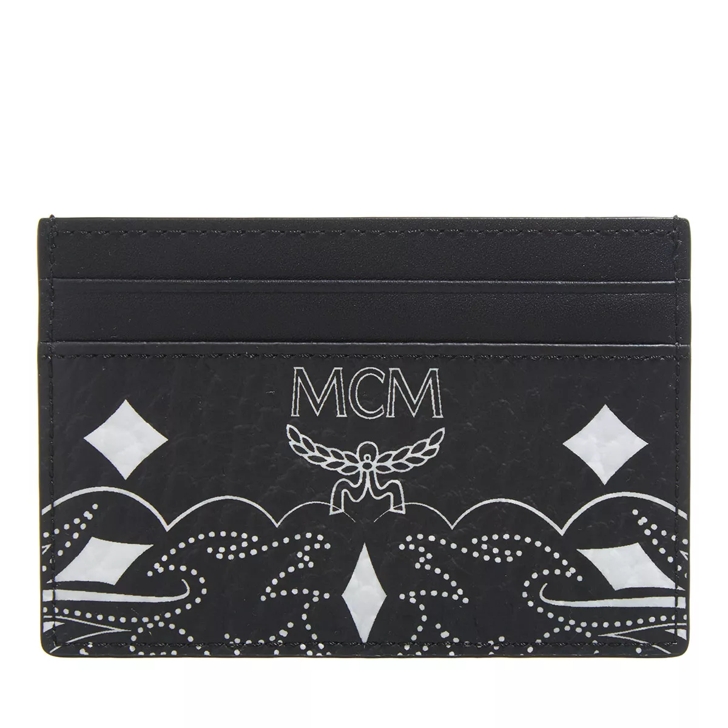 Mcm card 2025 holder black