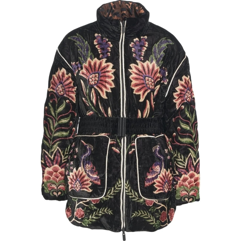 Farm Rio Veste de transition Velvet puffer jacket schwarz