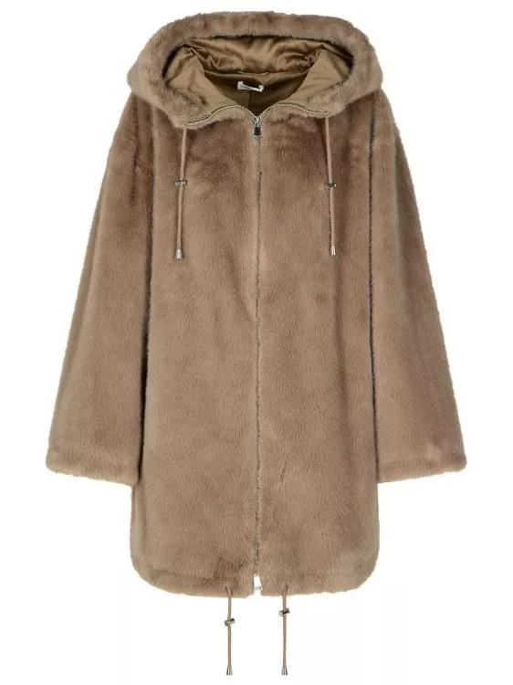 P.A.R.O.S.H. - Pathos Beige Polyester Parka - Größe M - brown