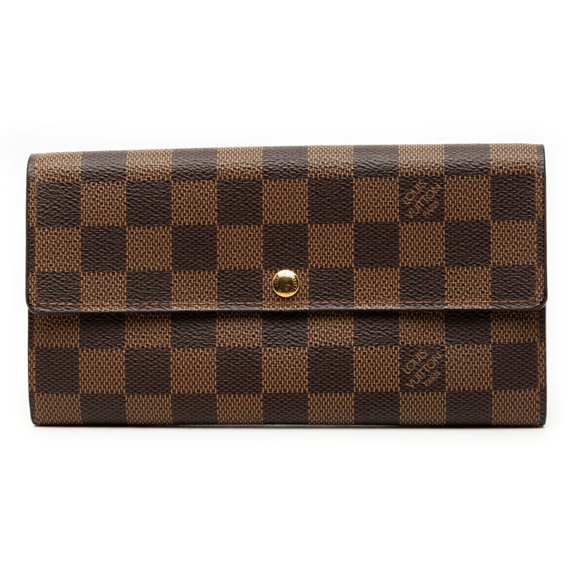 Louis Vuitton Geldbörse Damier Ebene Sarah Long Wallet braun