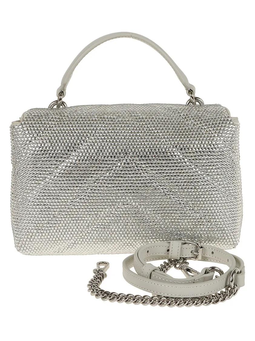 Pinko Shoppers Love Lady Puff Mini Cl Full Str in staalgrijs