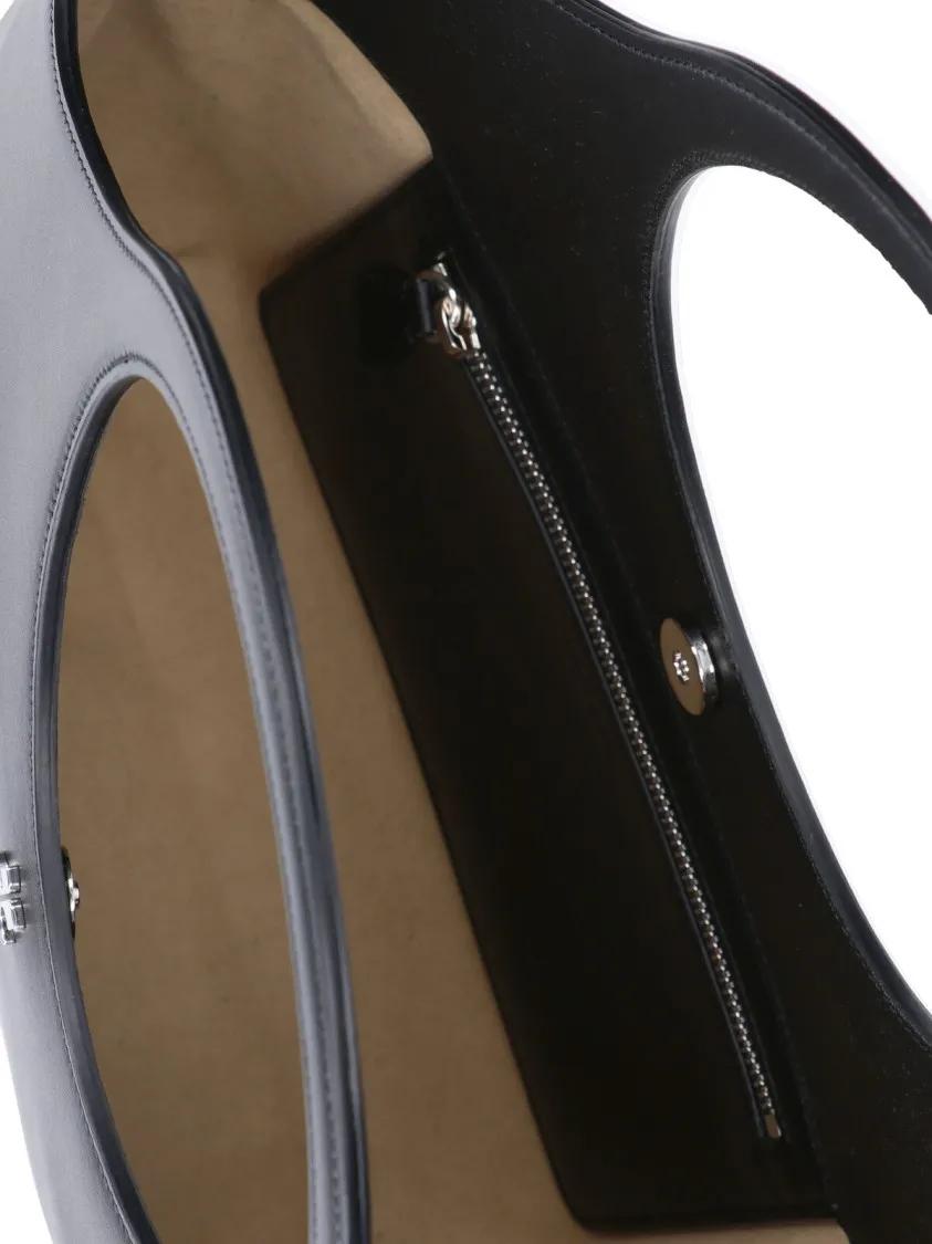 Courrèges Hobo bags "Holy" Medium Handbag – Black in zwart