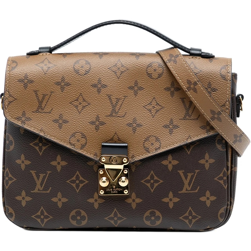 Louis Vuitton Schultertasche Monogram Reverse Pochette Metis braun