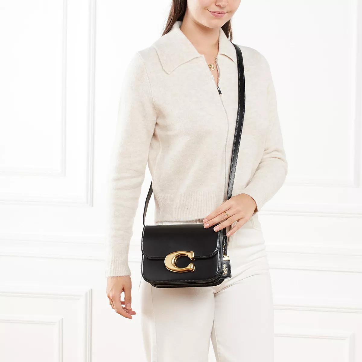 Coach Crossbody bags Luxe Refined Calf Idol Bag in zwart