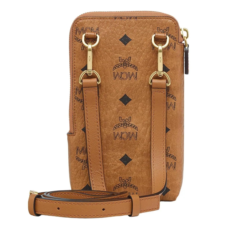 MCM Handytasche Aren Visetos Lanyard Fff Co Cognac(Image 6)