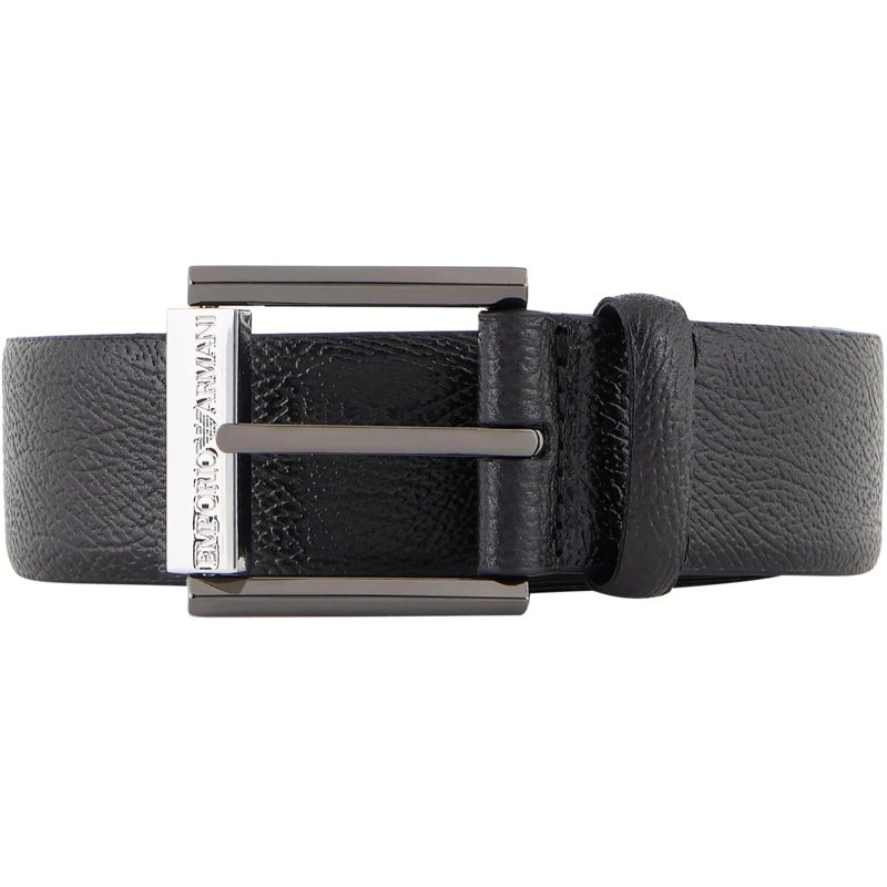 Emporio Armani Ledergürtel Belts Black schwarz