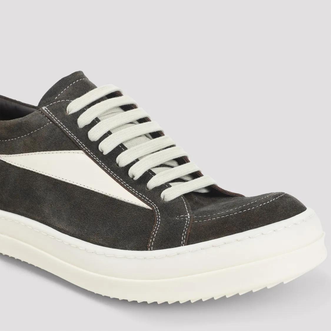Thumbnail - Rick Owens Low-Top Sneaker - Indigo Blue Suede Leather Vintage Sneakers With Co - Gr. 42 (EU) - in Blau - für Damen