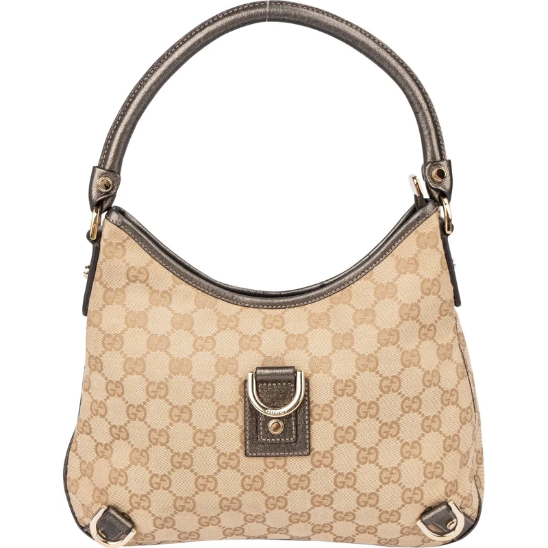 Gucci Schultertasche Gucci GG Monogram Abbey Handbag braun