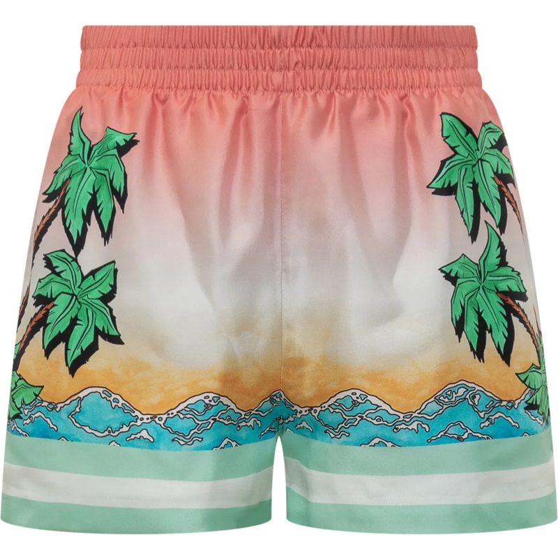 Casablanca Shorts Pantaloni corti in Seta mehrfarbig