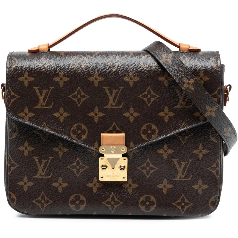 Louis Vuitton Schultertasche Monogram Pochette Metis braun