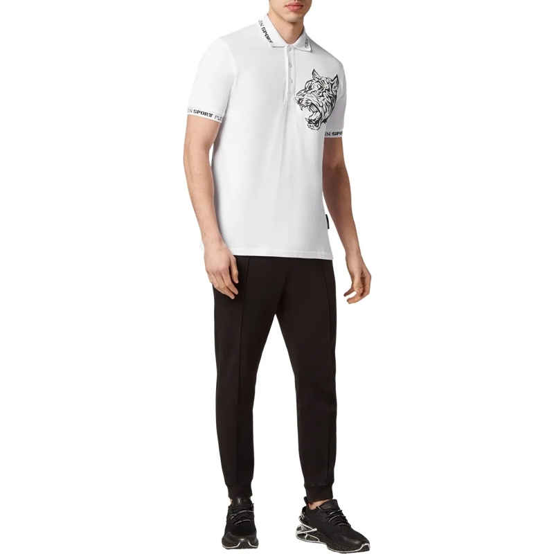 Plein Sport Top Poloshirt Tiger weiss(Image 4)