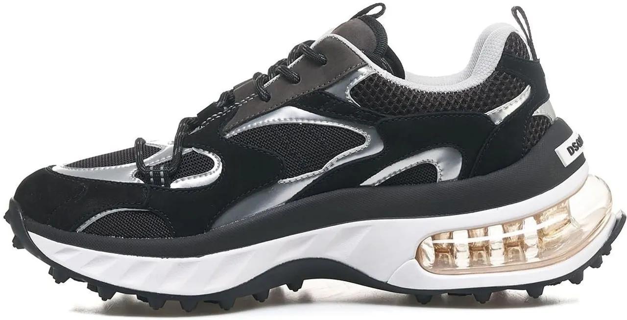 Thumbnail - Dsquared2 Low-Top Sneaker - Dames Bubble Sneaker Zwart/Wit - Gr. 37 (EU) - in Schwarz - für Damen