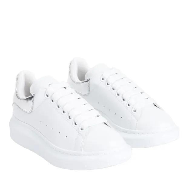 Alexander McQueen Low-Top Sneaker - White Leather Sneakers - Gr. 39 (EU) - in Weiß - für Damen