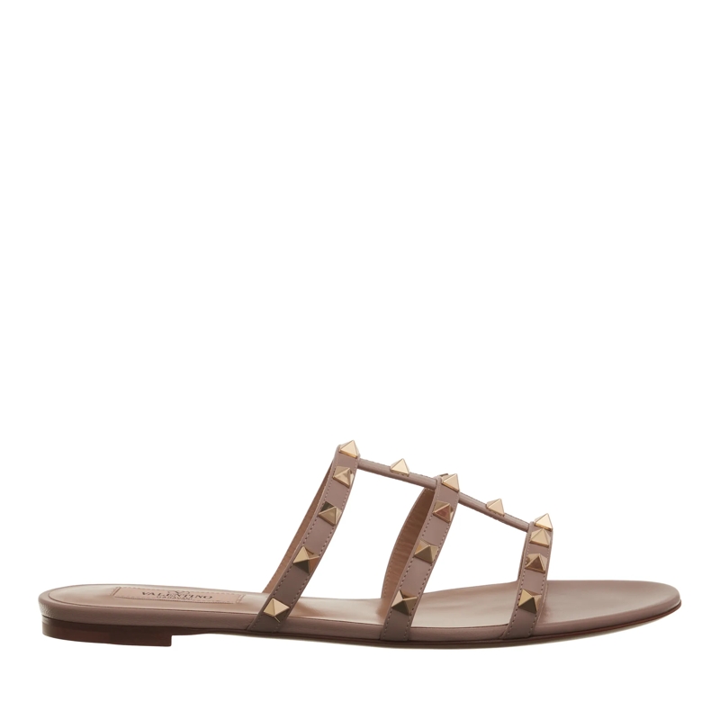 Valentino Garavani Slides Rockstud Slide Poudre
