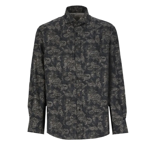 Brunello Cucinelli Paisley Shirt Black 