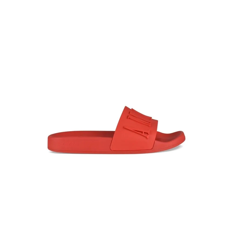 Amiri Loafer Matte Red Rubber Slides Red
