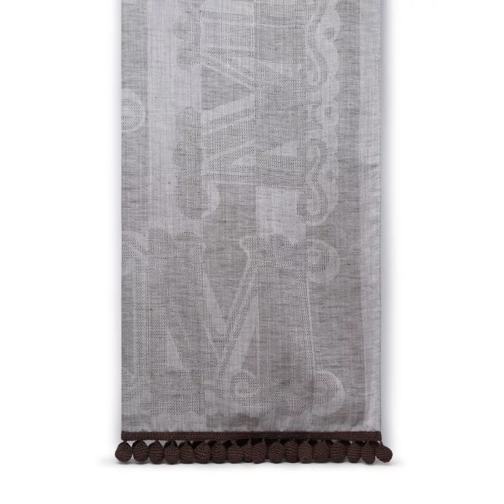 Max Mara  Brown Silk Blend Stole Grey