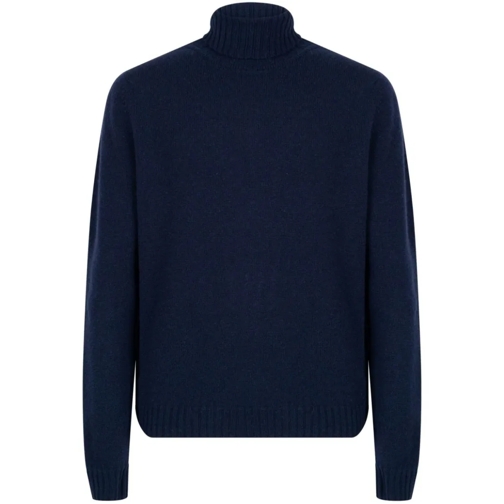 John Smedley Pullover Navy Blue Faisal Sweater Blue