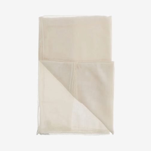 Faliero Sarti Écharpe légère Ivory Silk And Modal Blend Scarf Neutrals (Image 3)