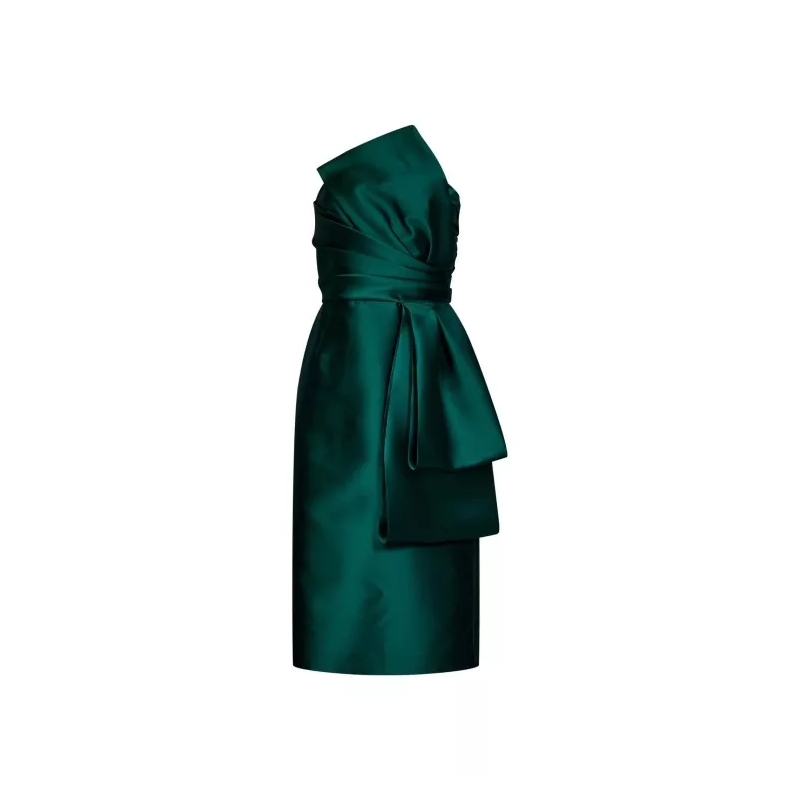 Alberta Ferretti Midikleid Mikado Midi Dress Green