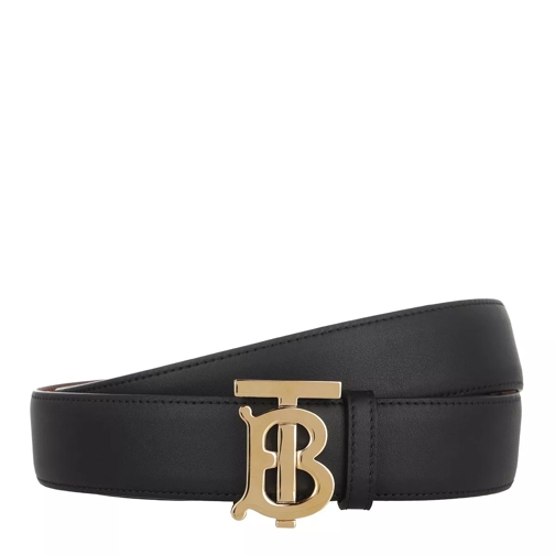 Burberry Reversible Monogram Motif Belt Leather Black/Brown Cintura reversibile