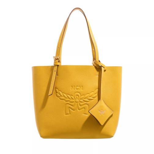 MCM Himmel Leather Mcm Doppel Shopper Mini Y9 Lemon Gold Shopper