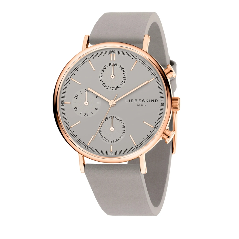 Liebeskind Berlin Automatikuhr Echtleder The Black Multifunktion beige(Image 5)