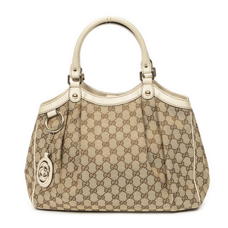 Gucci Crossbody Bag Small Sukey Tote beige