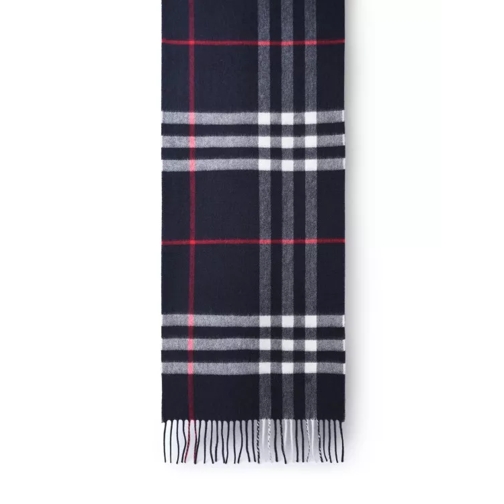 Burberry  Navy Cashmere Scarf Black