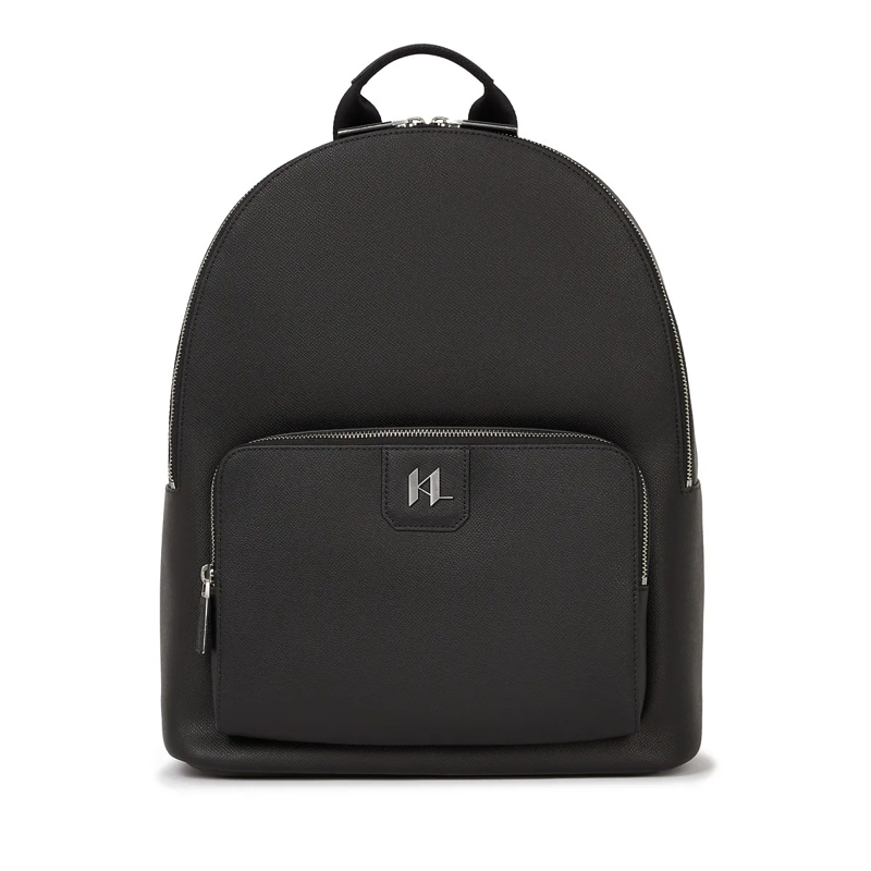 Karl Lagerfeld Rucksack K/Monogram Rucksack aus Leder schwarz